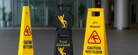 Reduce Accidents and Insurance Risks with Durable Caution Wet Floor Signs