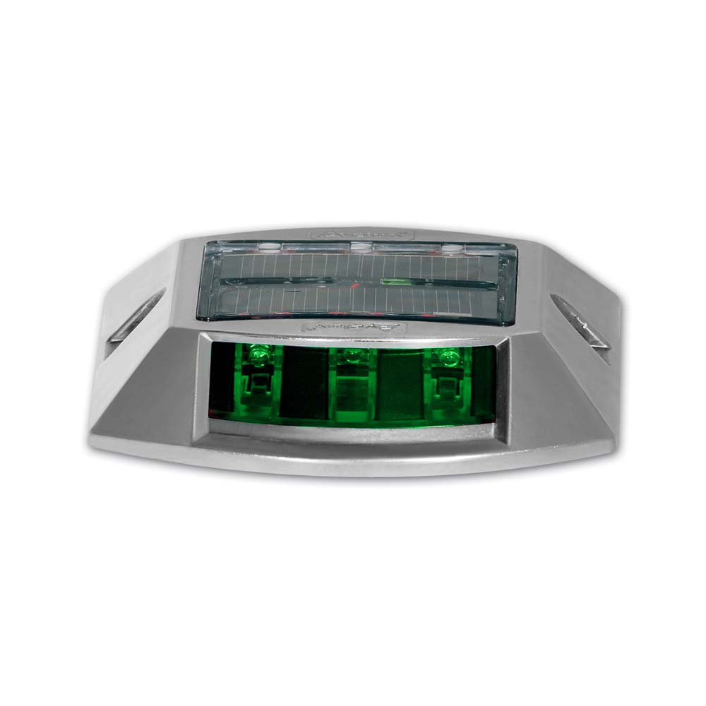Solar Powered Reflective LED Road Marker Stud Light with ZN Body and PC LED Cover