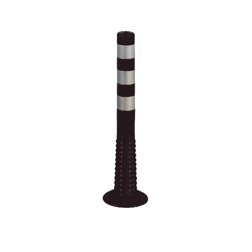 Black Delineator Safety Post