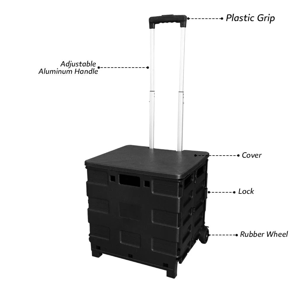 shopping trolley black multi function