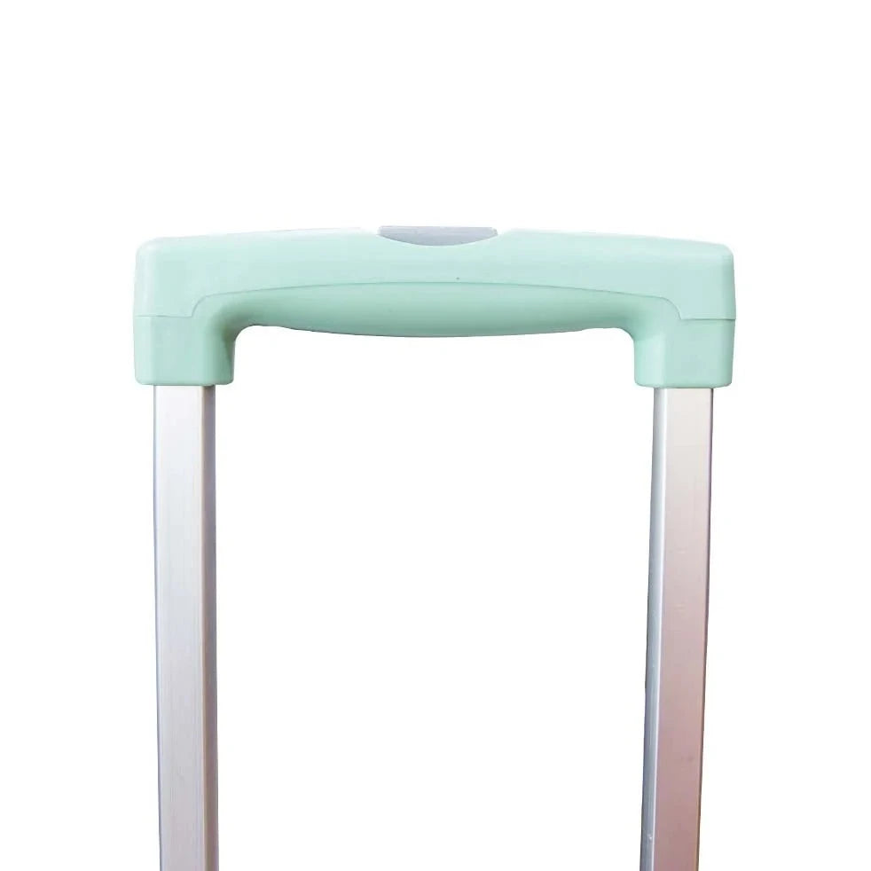 35 kg folding shopping trolley light blue grey premium handle