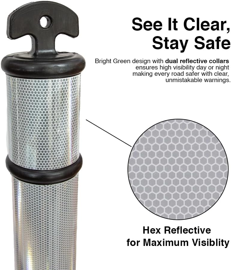 Black Traffic Safety Delineator Post 110CM