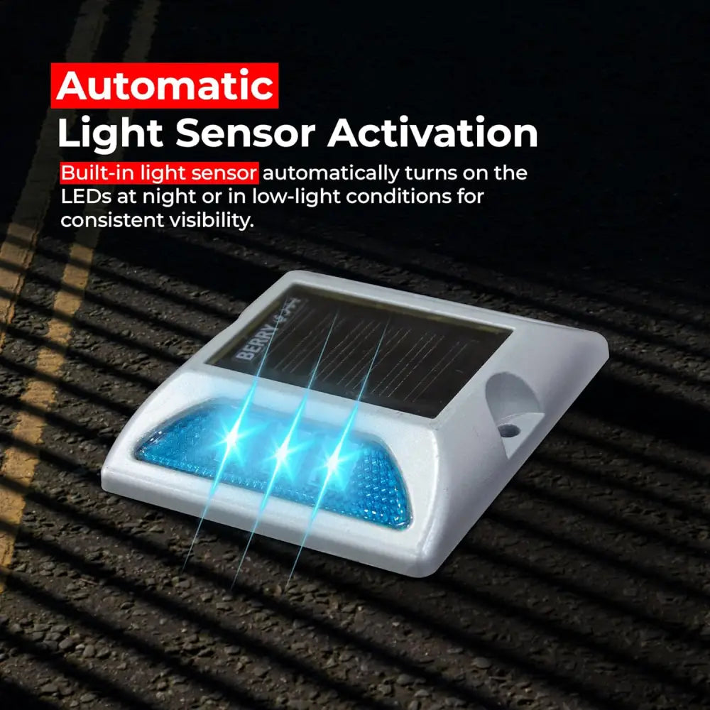 Aluminum Solar Road Stud Light Reflective - Blue