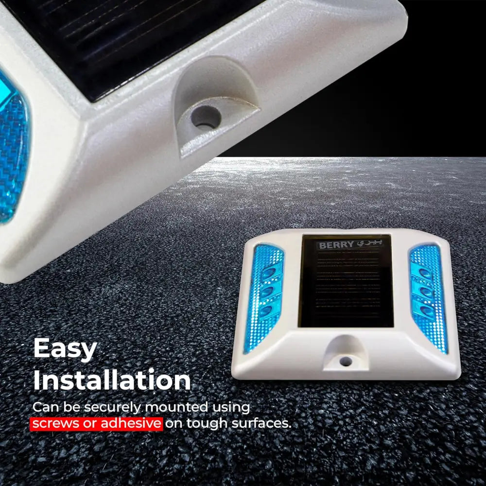 Aluminum Solar Road Stud Light Reflective - Blue