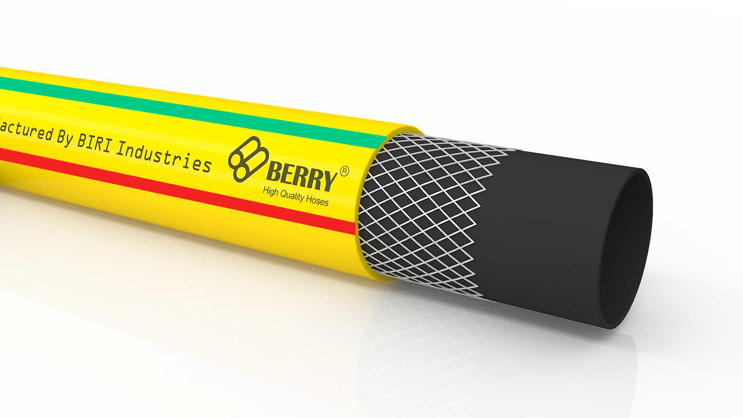 3/4 Inches Reinforced Yellow Water Hose 50 Meter | PVC Garden Hose