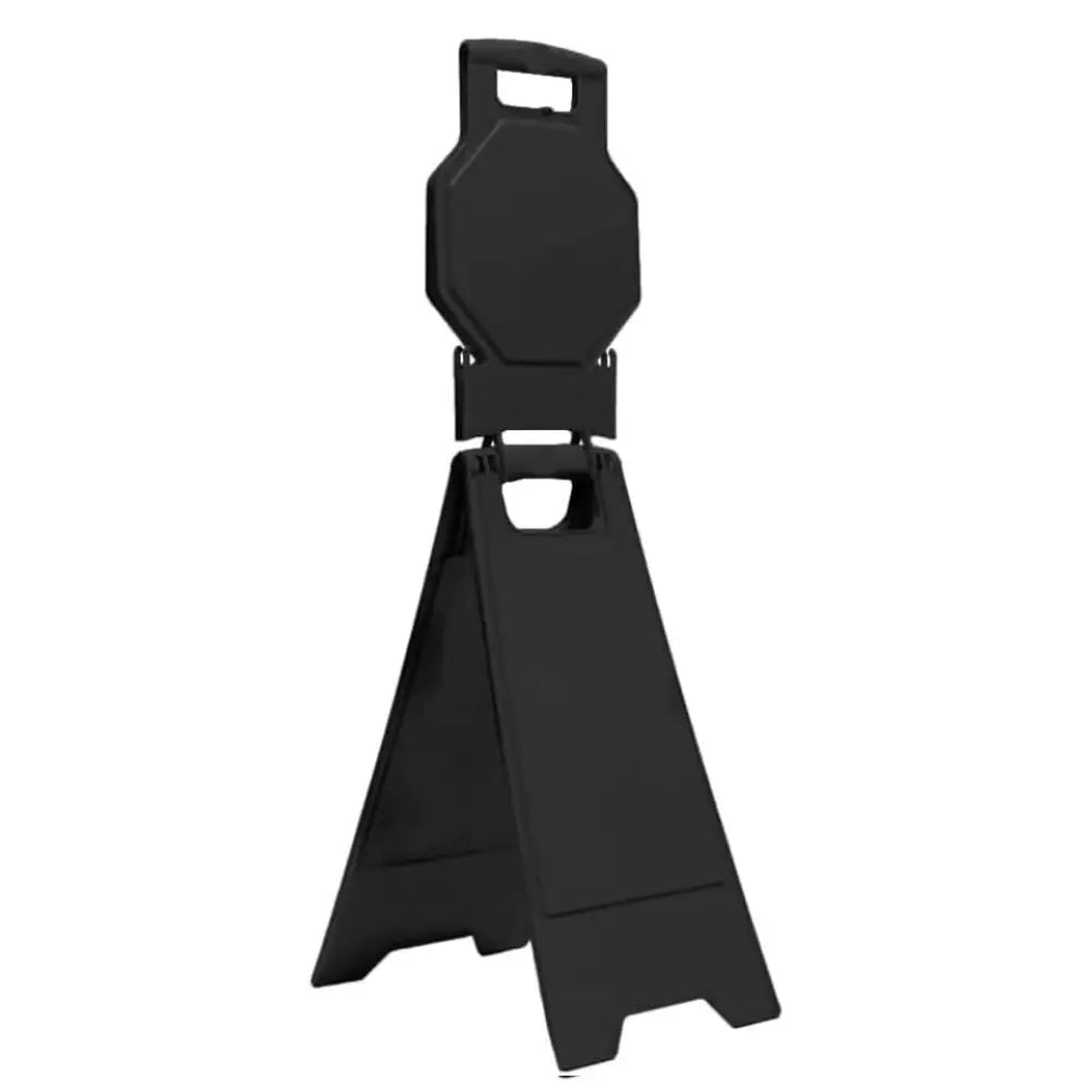 Blank Safety Floor Sign with Lock Clip - Black