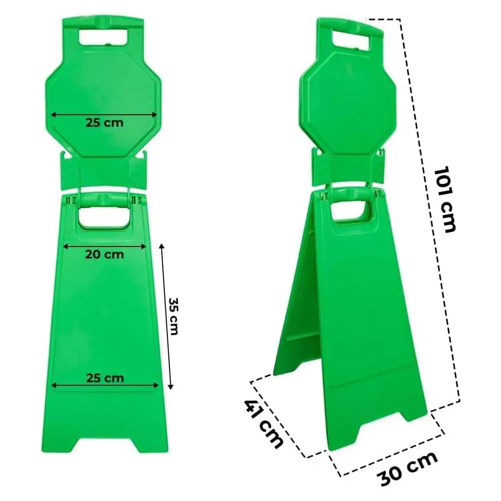 Blank Safety Floor Sign with Lock Clip - Green