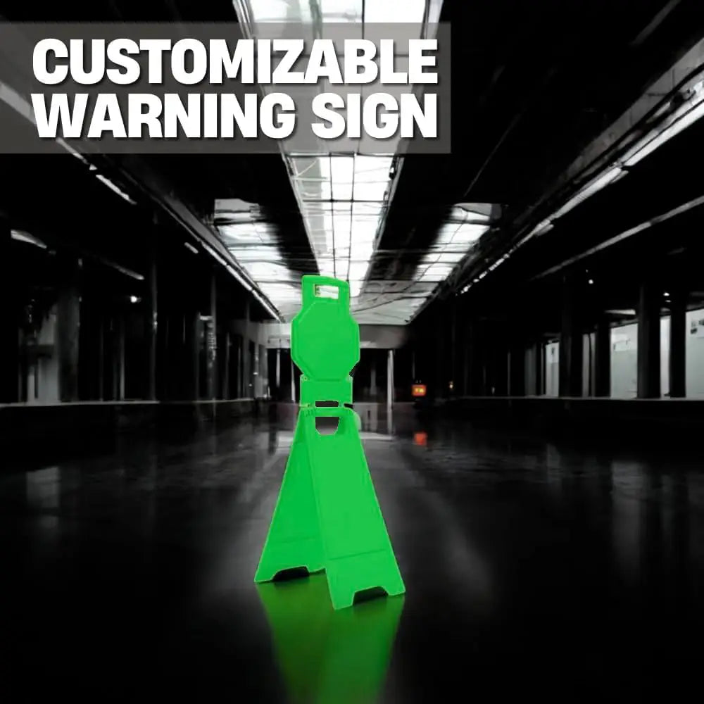 Blank Safety Floor Sign with Lock Clip - Green