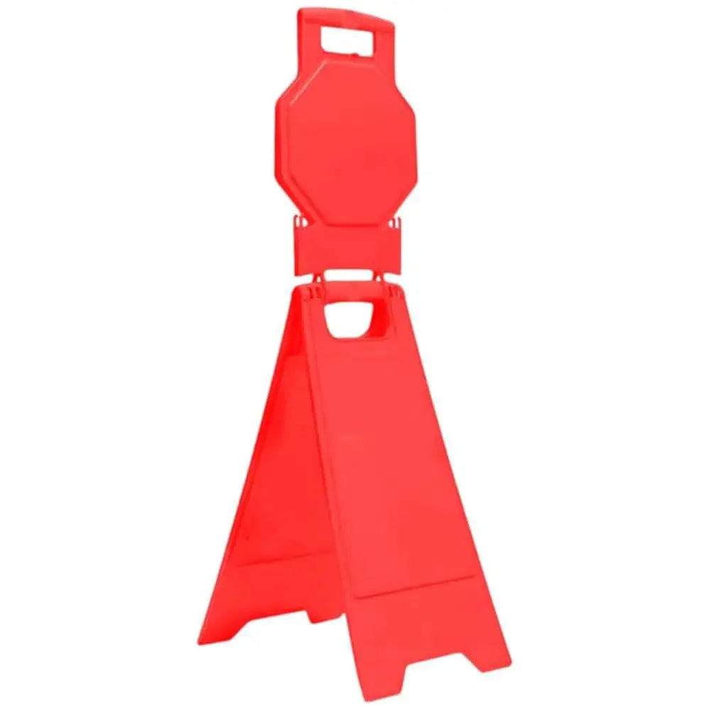 Blank Safety Floor Sign with Lock Clip - Red
