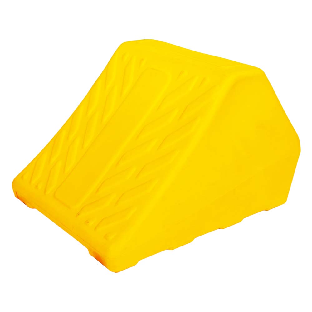 3 K.G Yellow Small Non-Slip Heavy-Duty Wheel Chock Professional Grade Parking Wheel Chocks