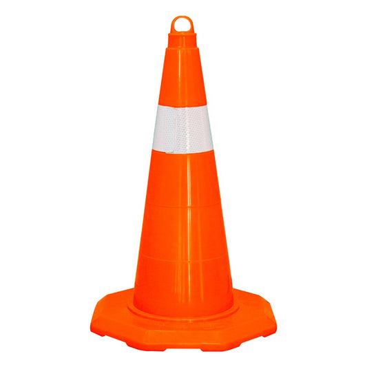 Traffic Cone 50 MM for Safety | Unbreakable Full Soft PVC Reflective Traffic Cone - Biri Group
