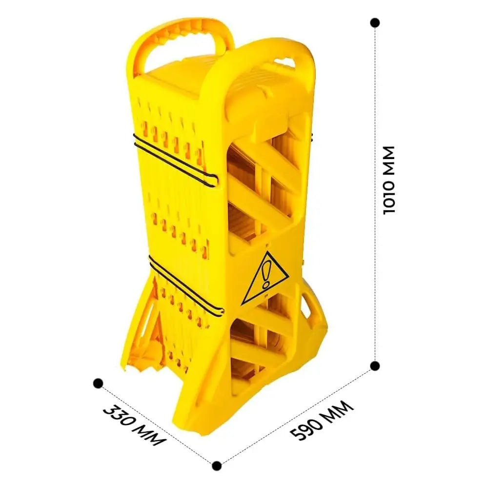 Expandable Folding Plastic Barrier 4 Meter - Yellow