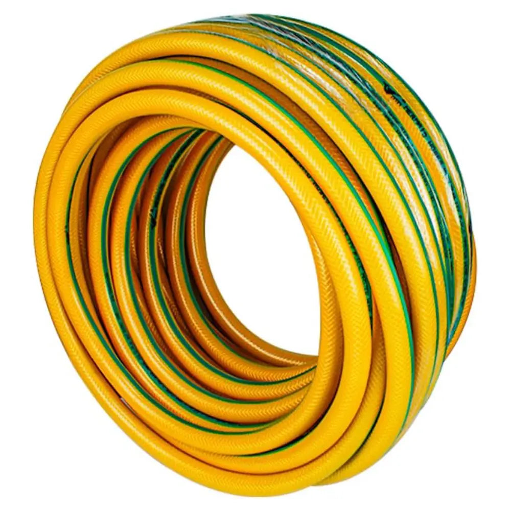 Garden Water Hose Reinforced Yellow 3/4 Inch - 25 Meter