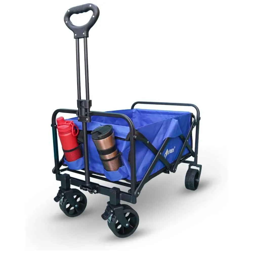 Garden, Shopping, Utility Wagon Trolley Blue - 100KG