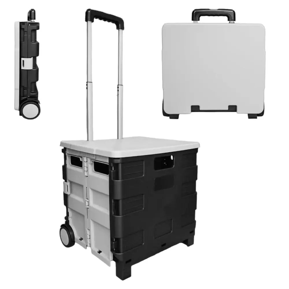 Shopping, Utility Wagon Trolley Grey & Black - 40L & 30KG