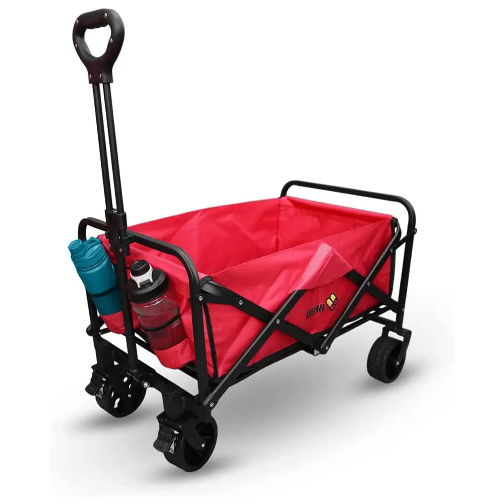 Garden, Shopping, Utility Wagon Trolley Red - 100KG