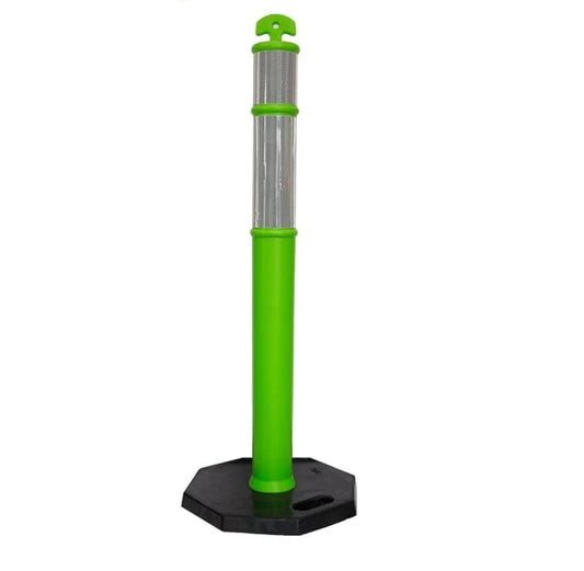 Green Traffic Safety Post