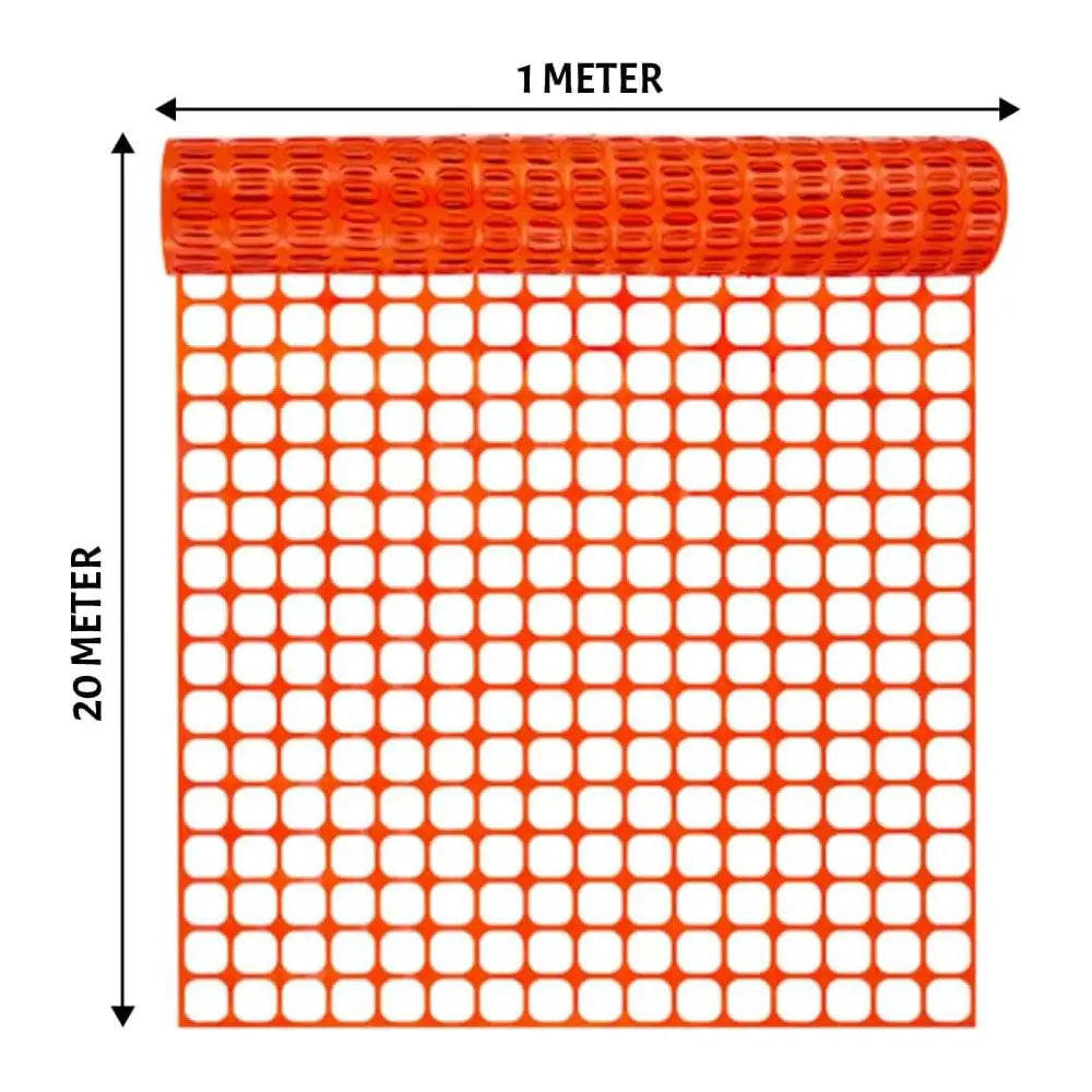 Heavy Duty Fencing Barrier Mesh Orange - 20 Meter