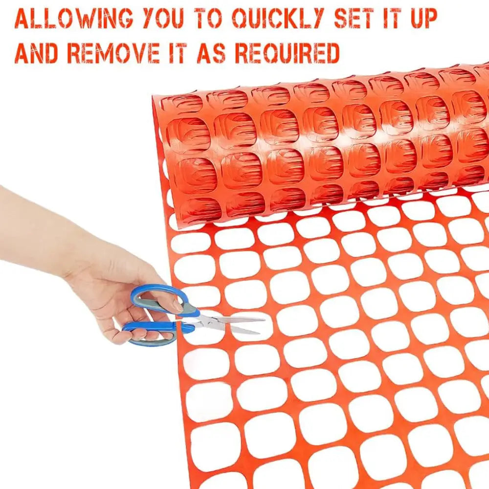 Heavy Duty Fencing Barrier Mesh Orange - 20 Meter