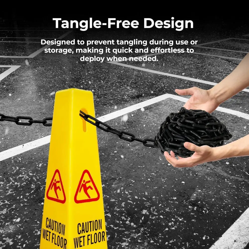 Heavy Duty Plastic Chain Black- 3Mx6MM