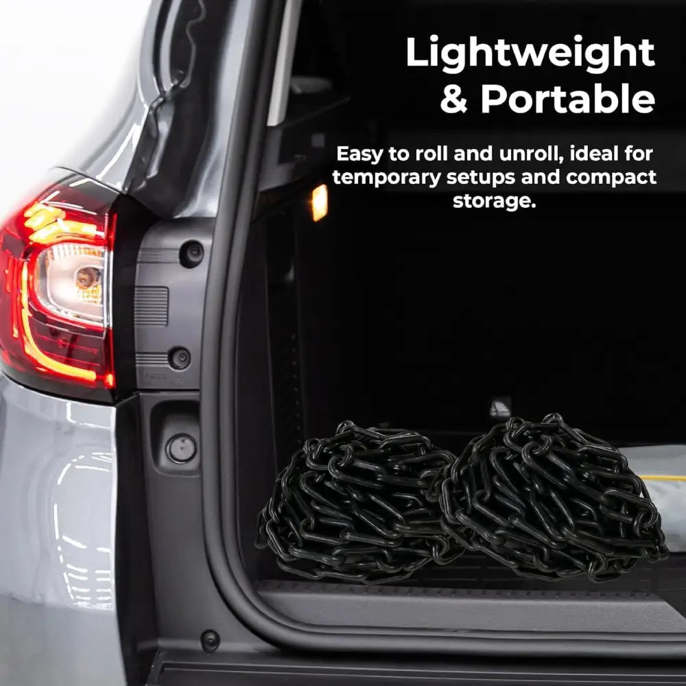 Heavy Duty Plastic Chain Black- 3Mx6MM