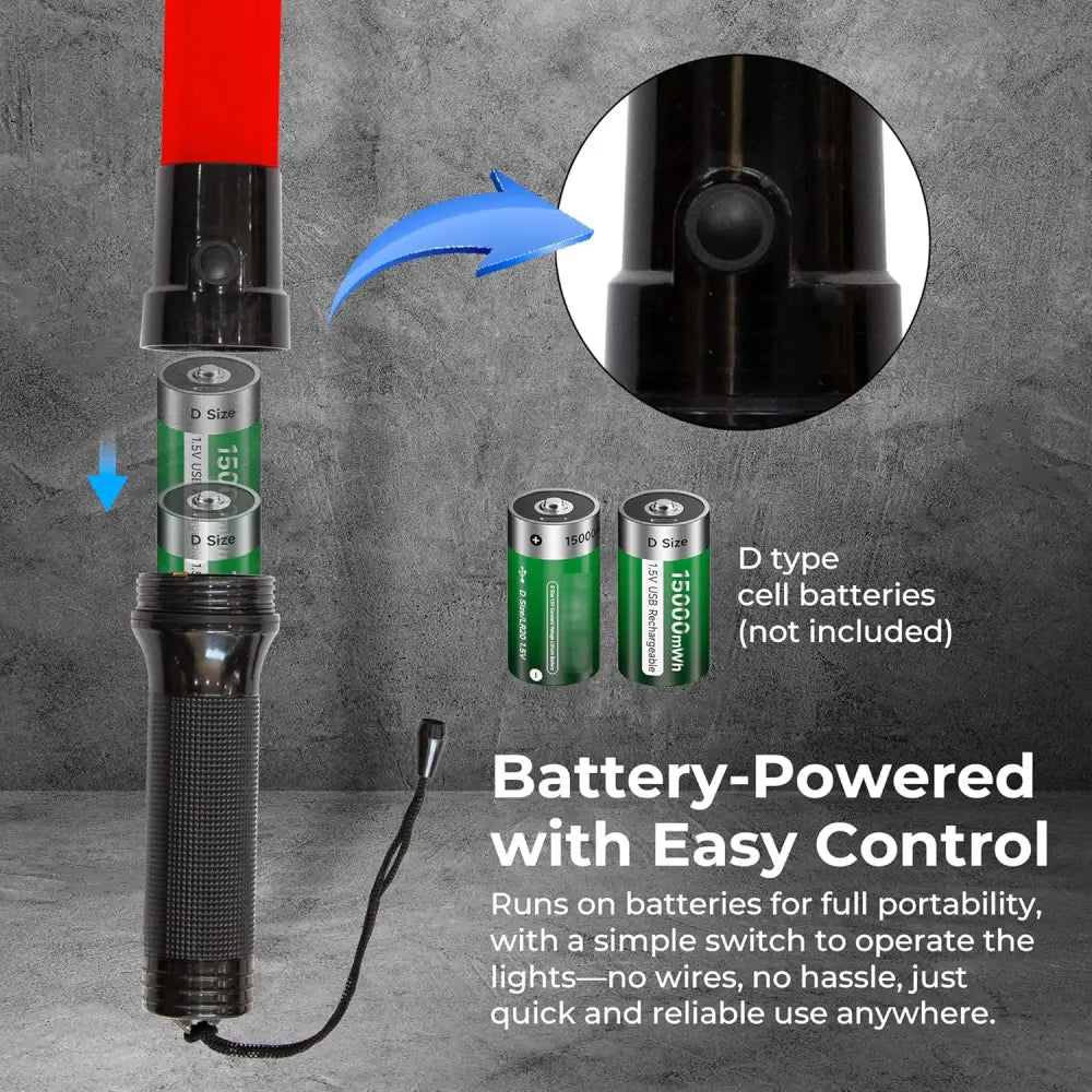 Battery Powered LED Traffic Light