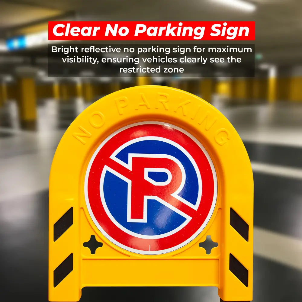 Manual No Parking Lock With Sign