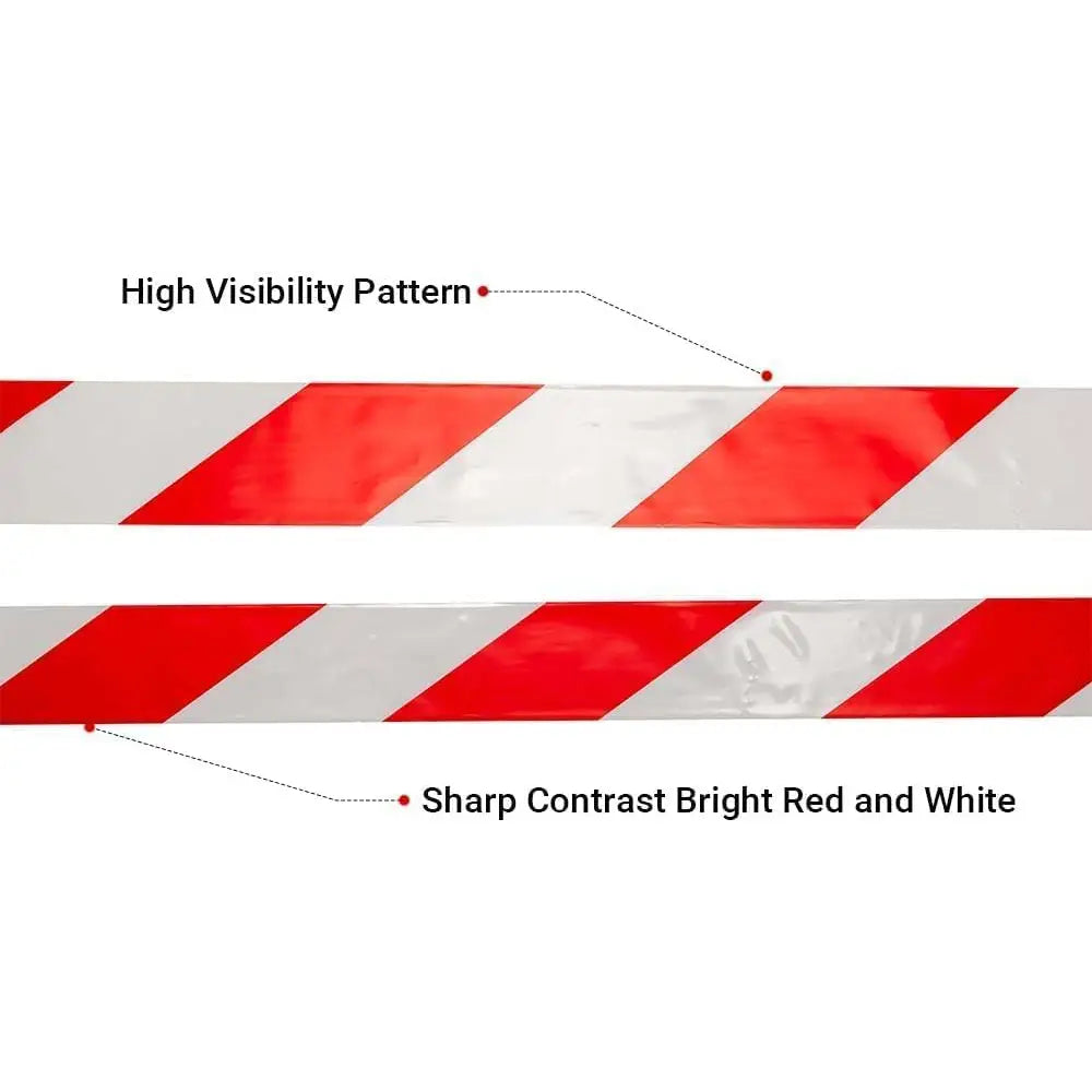 Non-Adhesive Safety Warning Tape Red & White - 200 M