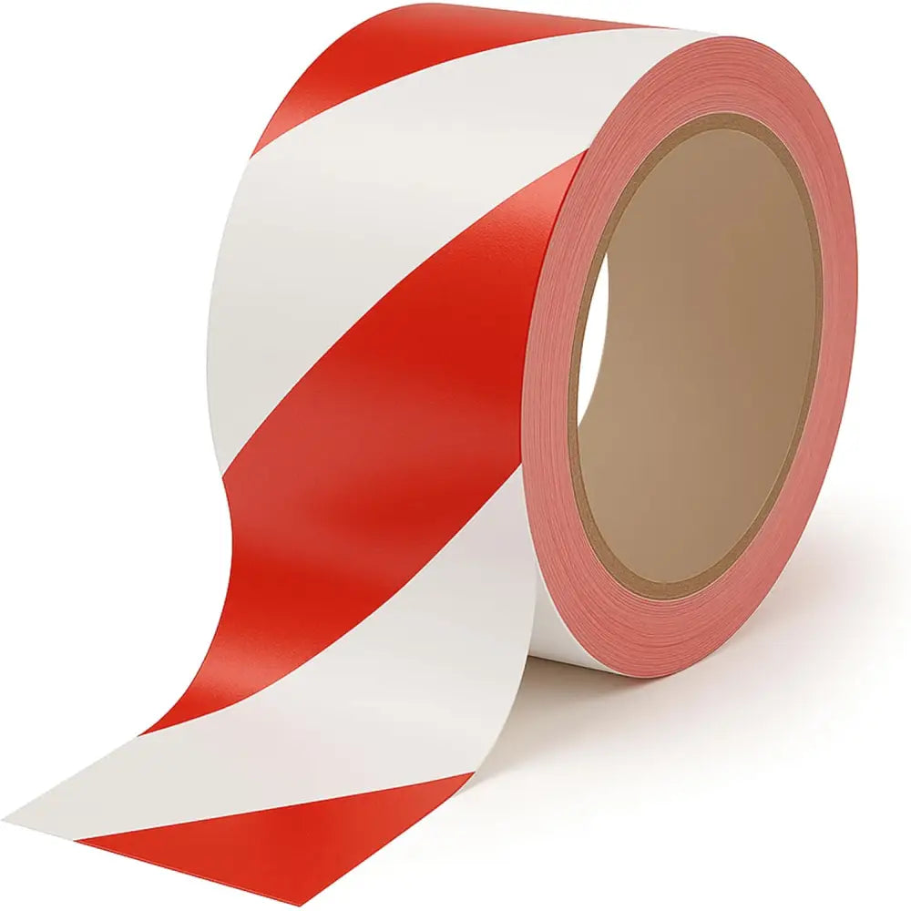 Non-Adhesive Safety Warning Tape Red & White - 200 M