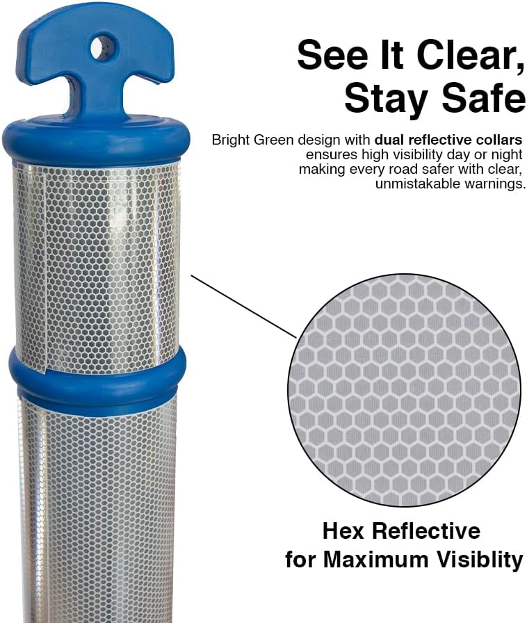 Reflective Warning Post