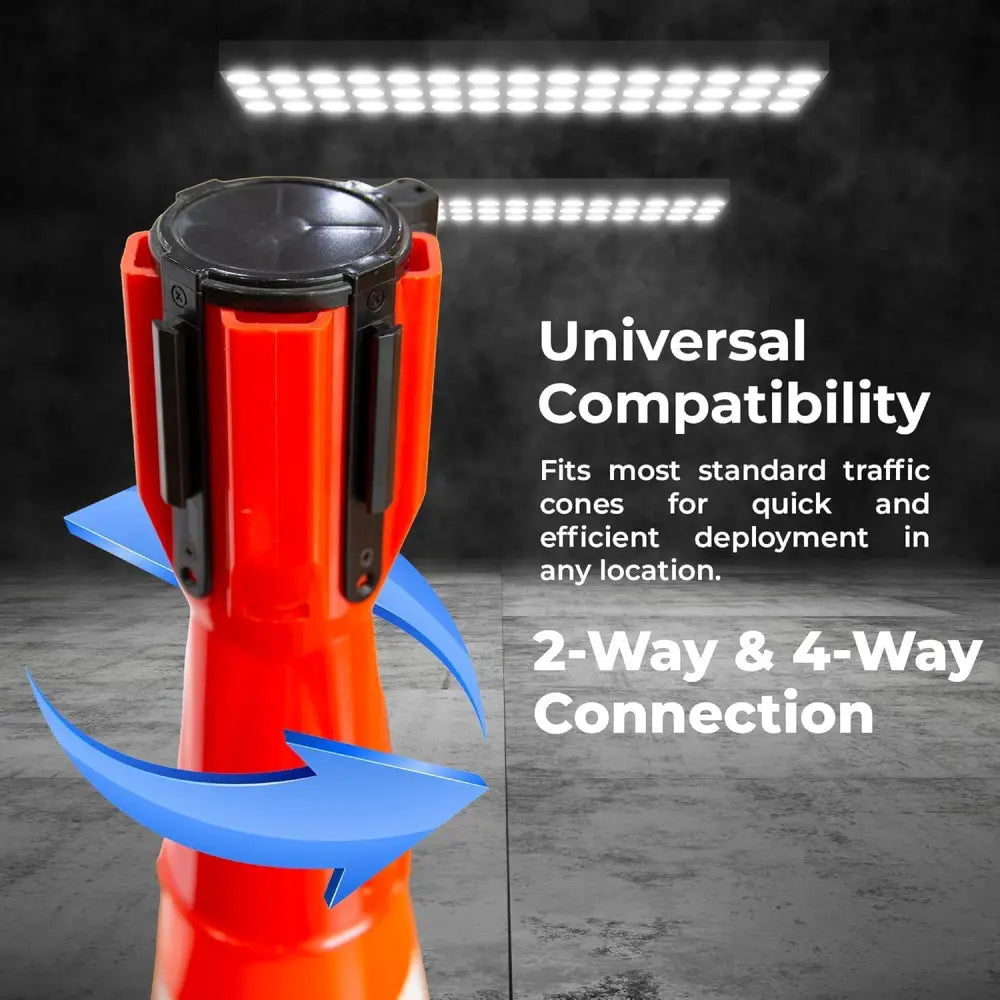 Retractable Traffic Cone Belt 3Meter - Red & White