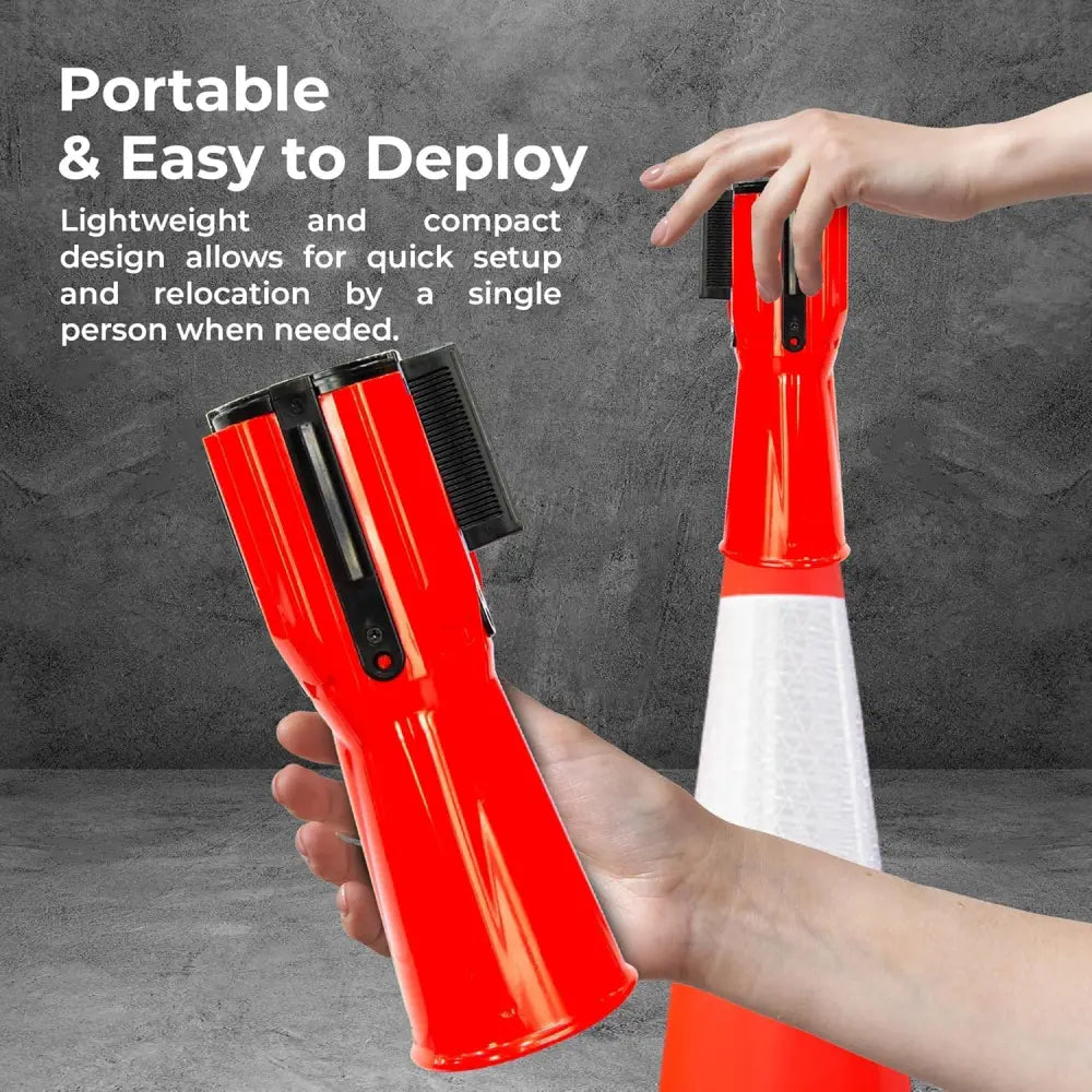 Retractable Traffic Cone Belt 3Meter - Red & White