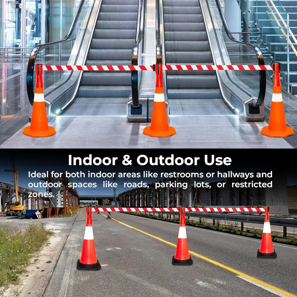 Retractable Traffic Cone Belt 3Meter - Red & White