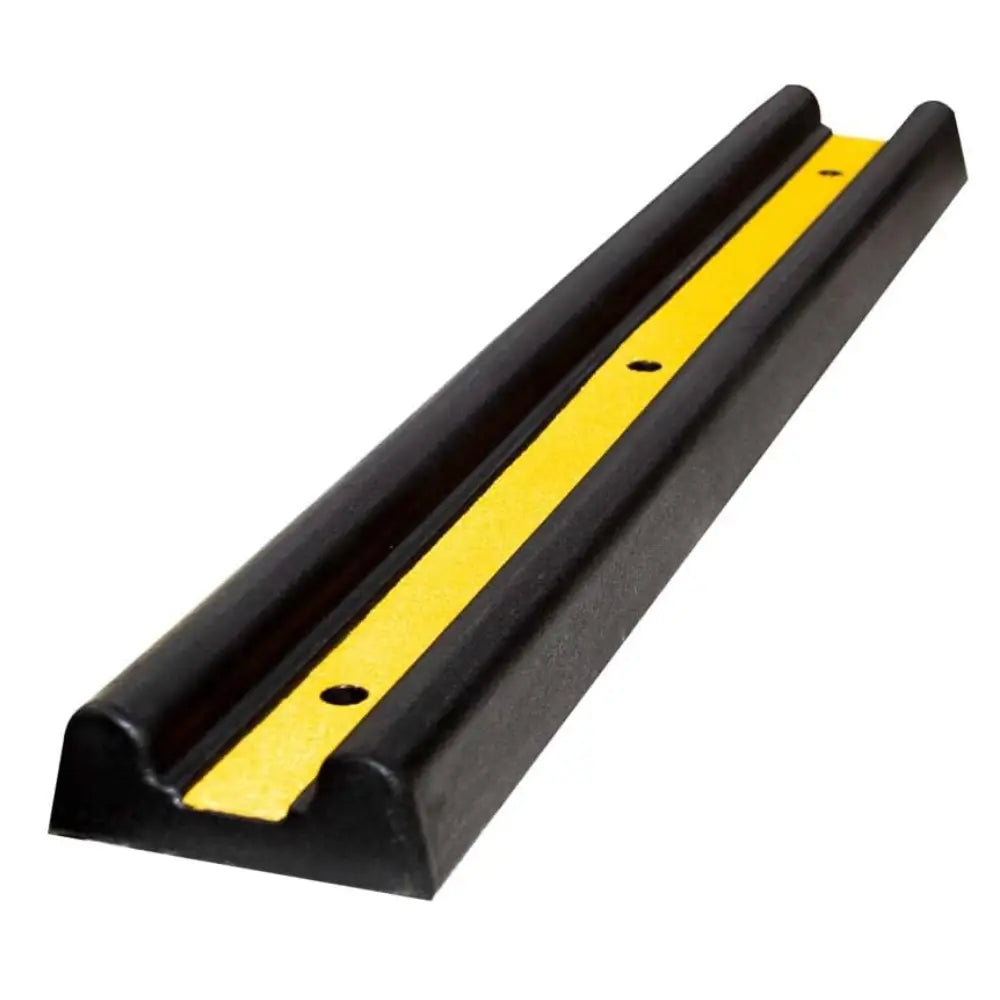 Rubber Wall Guard with Reflector Black & Yellow - 100CM