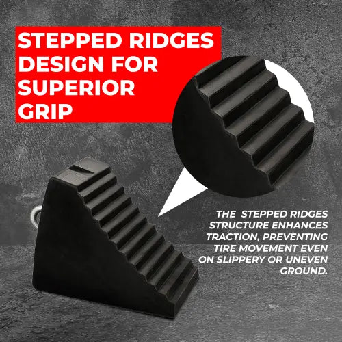 Rubber Wheel Chocks Black - 5KG