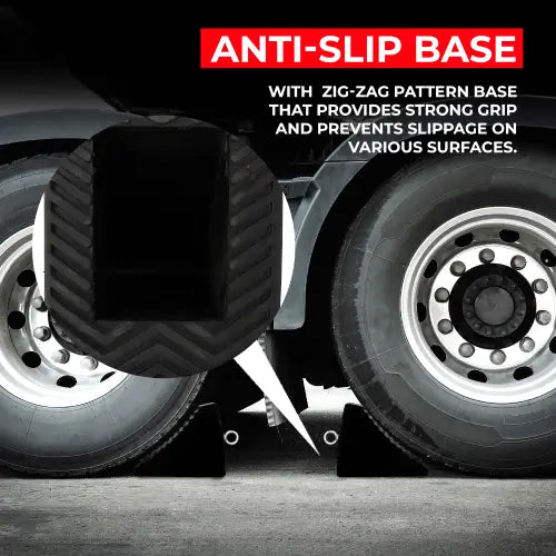 Rubber Wheel Chocks Black - 5KG