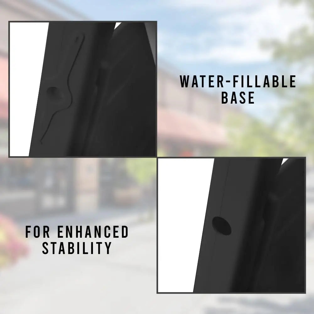 Sign Board A-Frame Double-Sided Folding Display Stand - Black