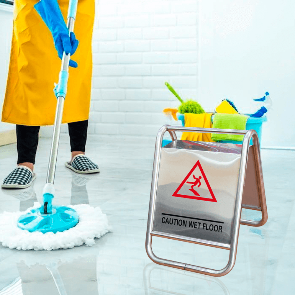 Stainless Steel Warning Sign