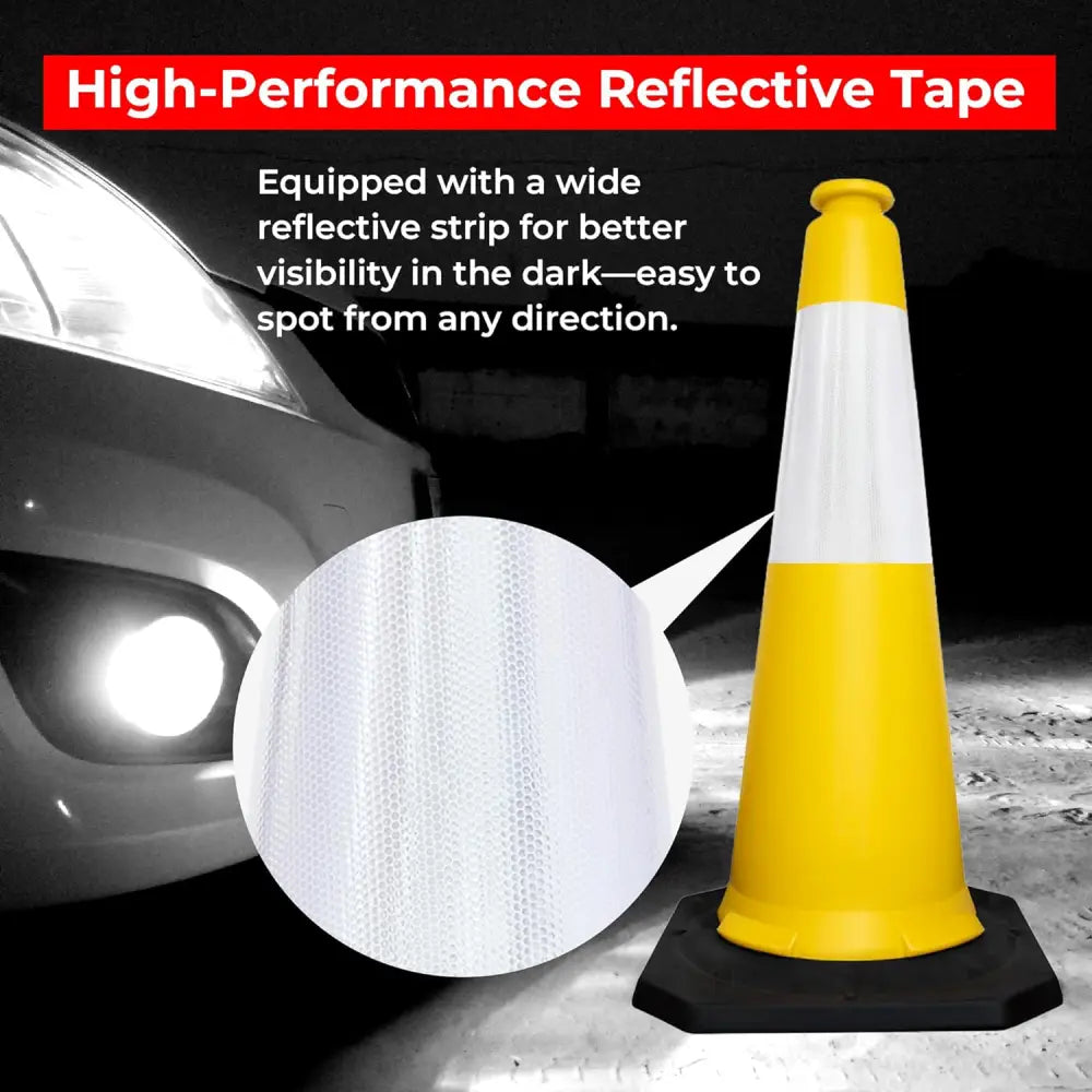 Road Safety Cone With Reflective Tape