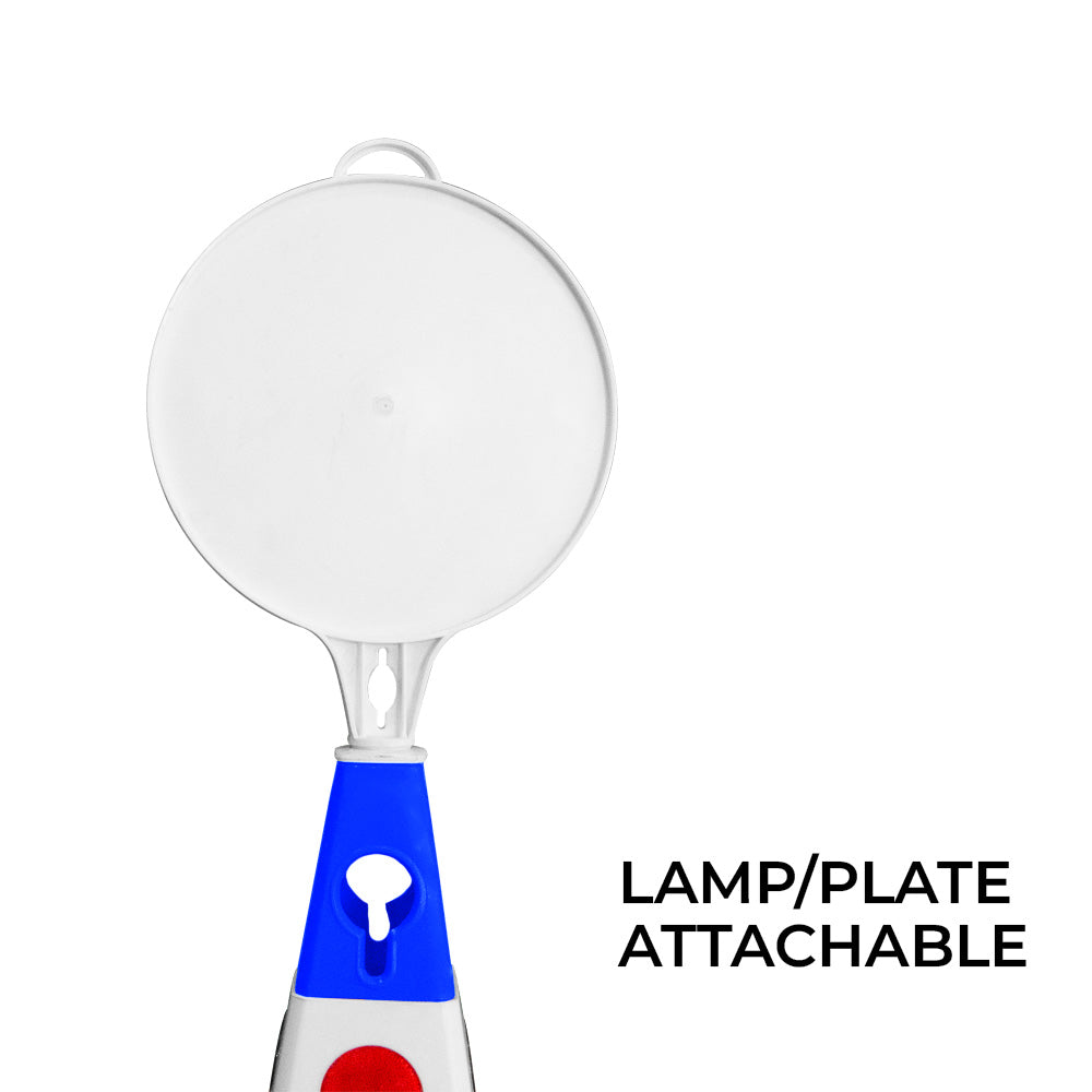Traffic Cone With Lamp & Plate Attachable