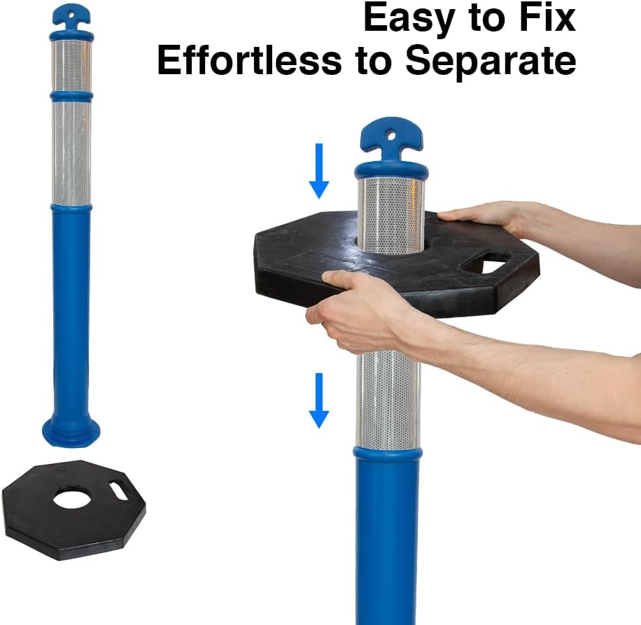 Traffic Safety Post With Weighted Base
