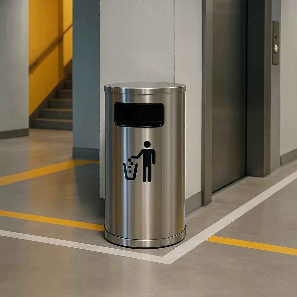 Trash Box with Stainless Steel Body | Modern Durable Waste Bin