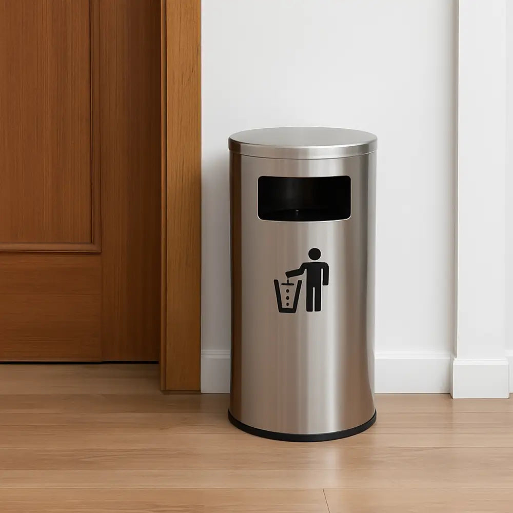 Trash Box with Stainless Steel Body | Modern Durable Waste Bin