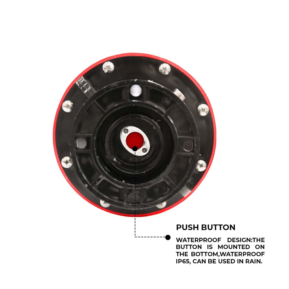Waterproof Warning Light With Button