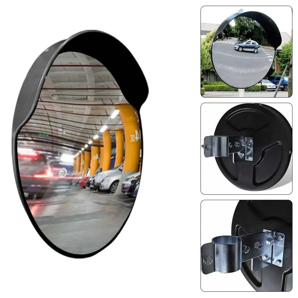 Safety mirror for roads and parking area