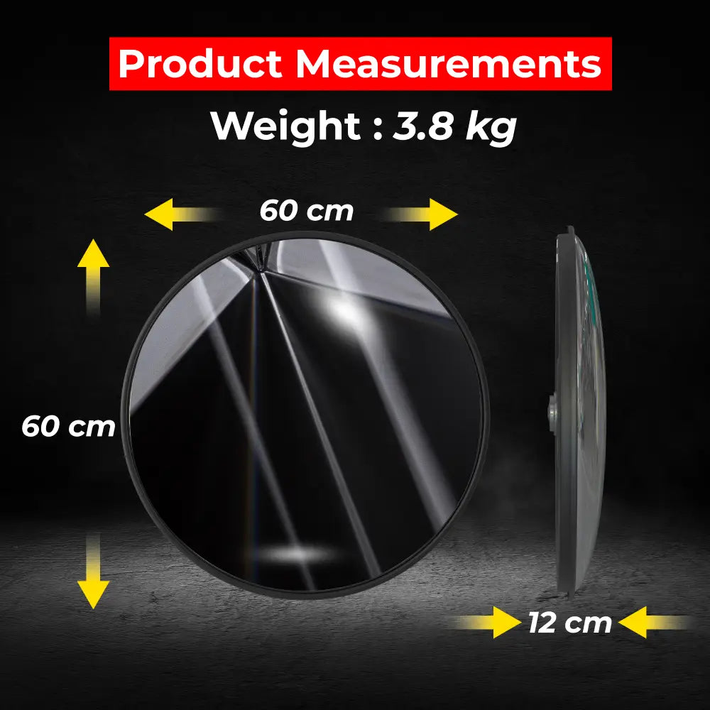 Convex safety mirror