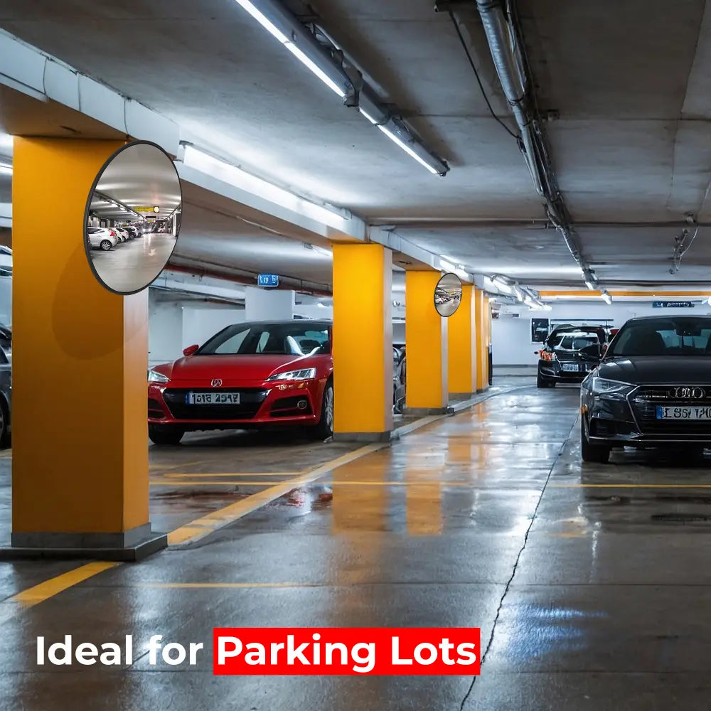 Parking safety mirror
