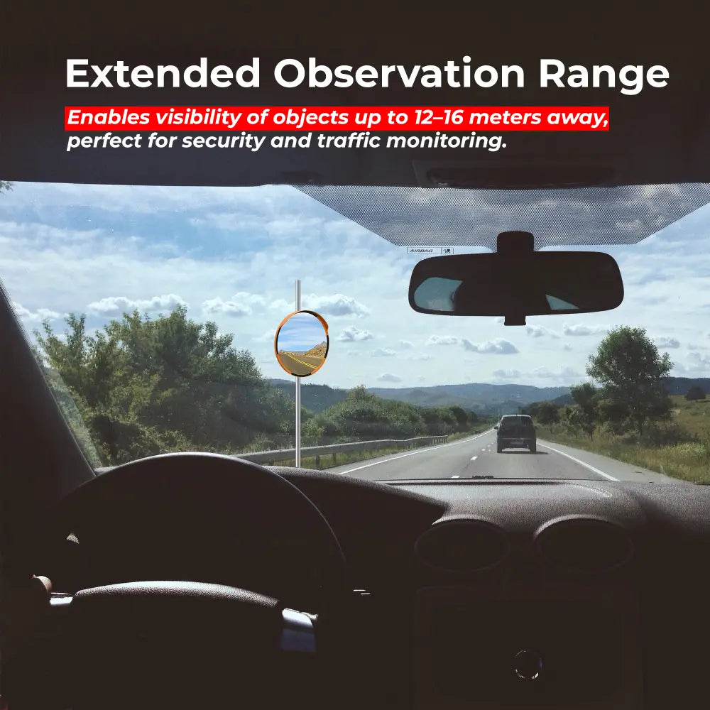 High Visibility Safety Mirror