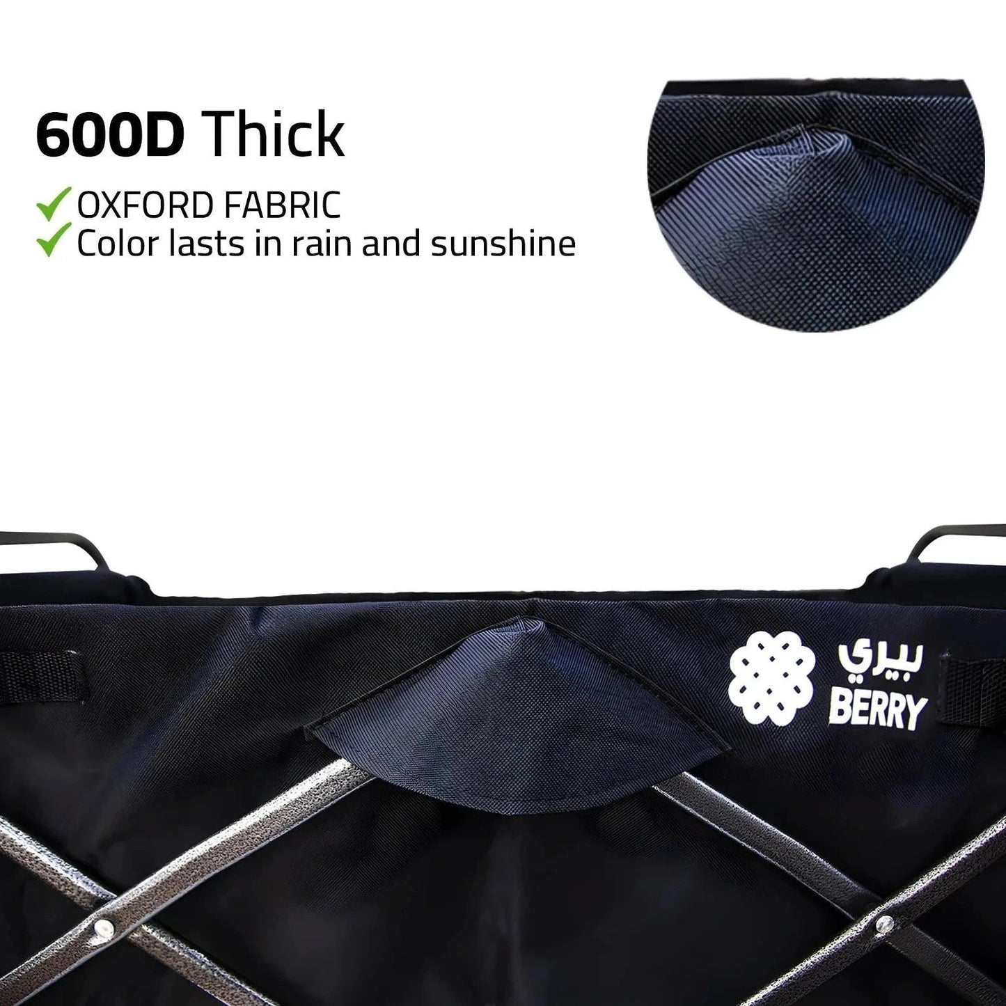 outdoor heavy duty trolley blue fabric