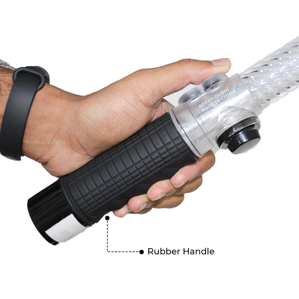 Traffic Safety Wand Baton with Green and Red Light | Road Safety Warning Flashing Light with Rechargeable Battery | LED Flashing Stick